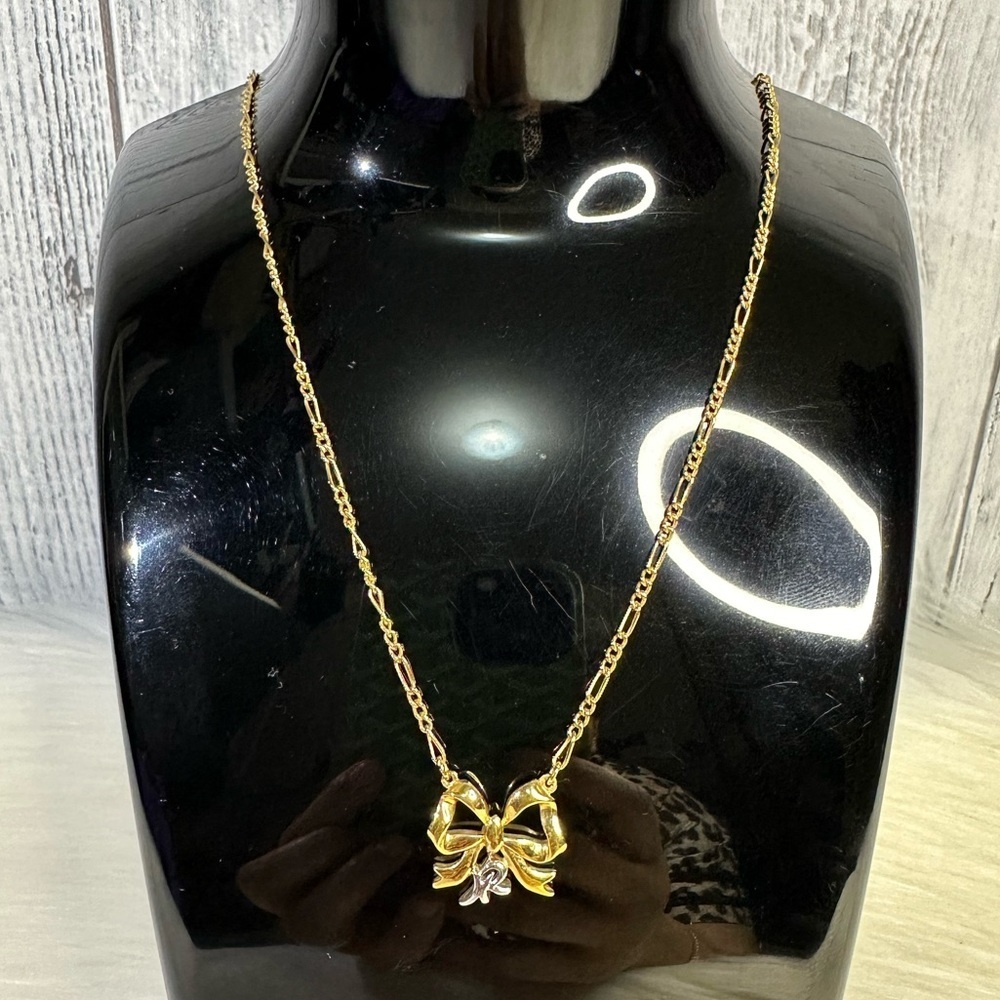 NINA RICCI ribbon statement necklace